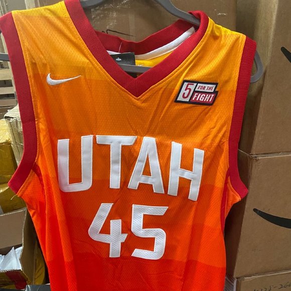 donovan mitchell jersey orange